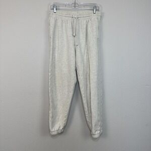 Tna Cozy Fleece Boyfriend Sweatpants Womens Medium Gray Joggers Lounge Pants